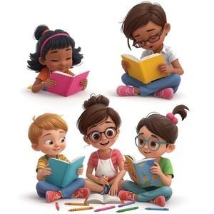 children with mom