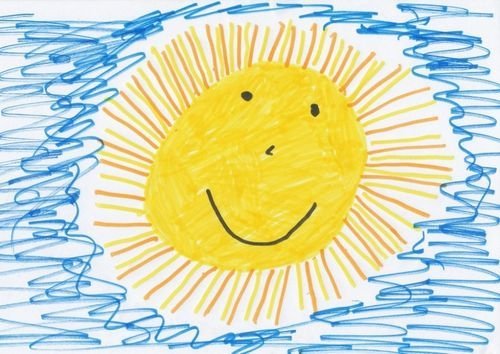 drawing sun