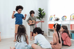 Children singing